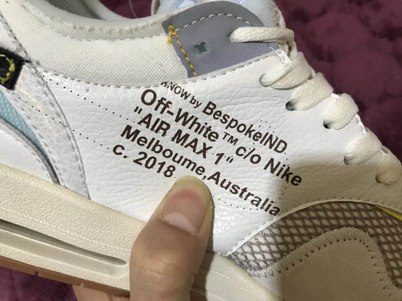 Authentic Nike Air Max 1 Off-White BespokeIND